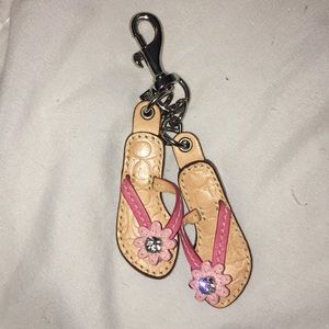 👑Coach flip flop keychain👑